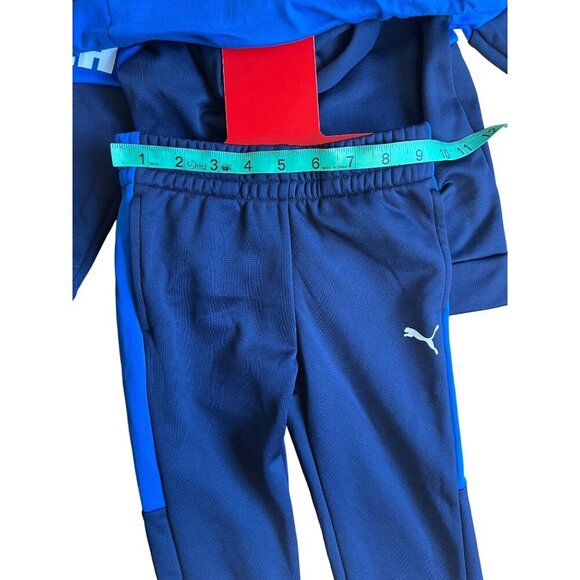 Puma Toddler Boys' 3-Piece Tracksuit Set Size 3T Blue & Navy - Picture 9 of 11